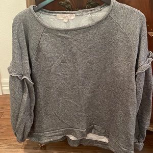 Loft flutter sleeve sweatshirt